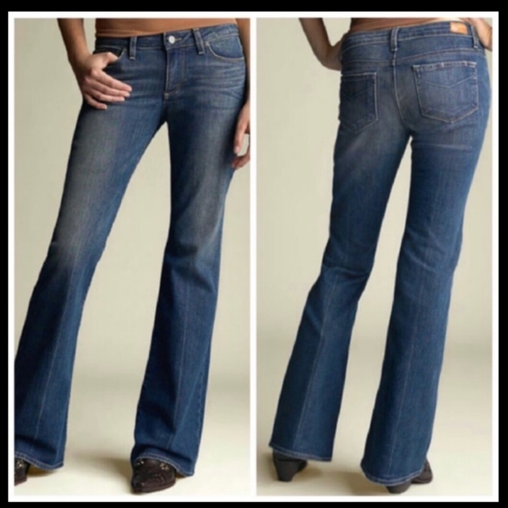 Paige Robertson mid rise relaxed wide leg jeans